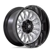 Fuel D798 ARC SILVER BRUSHED FACE W/ MILLED BLACK LIP 12x22 6/135/139,7 ET-44 CB106,1 60°
