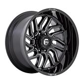 Statusfälgar D807 HURRICANE GLOSS BLACK MILLED 12x22 6/139,7 ET-44 CB106,1 60°
