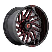 Fuel D808 HURRICANE GLOSS BLACK MILLED RED TINT 10x20 6/139,7 ET-18 CB106,1 60°