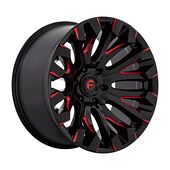 Statusfälgar D829 QUAKE GLOSS BLACK MILLED RED TINT 10x20 8/170 ET-18 CB125,1 60°