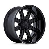 Fuel DARKSTAR MATTE BLACK W/ GLOSS BLACK LIP 10x20 6/135/139,7 ET-18 CB106,1 60°