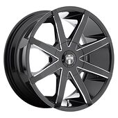 Statusfälgar DC109 GLOSS BLACK MILLED 8,5x20 5/114,3/127 ET30 CB72,6 60°