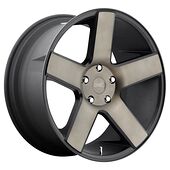 Statusfälgar DC116 MATTE BLACK DOUBLE DARK TINT 8,5x22 5/120 ET35 CB72,6 60°