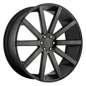 Statusfälgar DC121 MATTE BLACK DOUBLE DARK TINT 9,5x22 6/139,7 ET20 CB106,1 60°