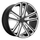 Statusfälgar DC255 Gloss Black Milled 10x24 6/139,7 ET30 CB78,0 60°