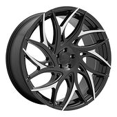 Statusfälgar DC259 Gloss Black With Machined Spokes 10x24 6/135 ET30 CB87,1 60°