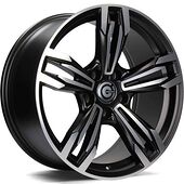 Statusfälgar Dynamite Matt Black Front Polished 8,5x18 5/120 ET20 CB72,6 60°