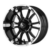 Statusfälgar FA134 Machined Matte Black 6,5x14 4/101,6 ET-20 CB70,7 60°