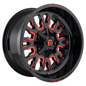 Fuel FC612 GLOSS BLACK RED TINTED CLEAR 14x24 6/135/139,7 ET-75 CB106,1 60°
