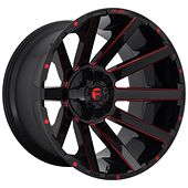 Fuel FC643 GLOSS BLACK RED TINTED CLEAR 10x20 8/170 ET-18 CB125,1 60°