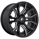 Fuel FC711 GLOSS BLACK MILLED 10x20 8/180 ET-18 CB124,2 60°