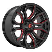 Fuel FC712 GLOSS BLACK RED TINTED CLEAR 12x24 5/127/139,7 ET-44 CB87,1 60°