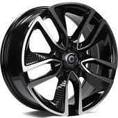 Statusfälgar Force Black Front Polished 6,5x16 5/114,3 ET40 CB73,1 60°