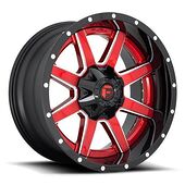 Statusfälgar FT250 Gloss Red 10x20 8/165,1 ET-19 CB125,2 60°