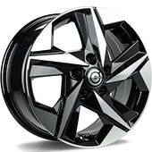 Statusfälgar Kioto Black Front Polished 7,5x17 5/114,3 ET45 CB73,1 60°