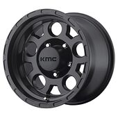 Statusfälgar KM522 Matte Black 7x15 5/114,3 ET-6 CB83,5 60°