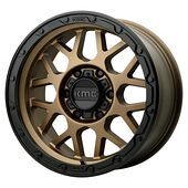 Statusfälgar KM535 Matte Bronze Matte Black Lip 8,5x18 5/127 ET35 CB71,5 60°