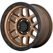 Statusfälgar KM544 Matte Bronze With Black Lip 9x17 8/170 ET18 CB125,5 60°