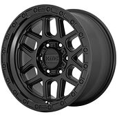 Statusfälgar KM544 Satin Black With Gloss Black Lip 8,5x17 6/139,7 ET0 CB106,2 60°