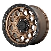 Statusfälgar KM545 Matte Bronze With Black Lip 9x17 5/127 ET-12 CB71,5 60°