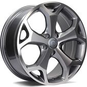 Statusfälgar LASVEGAS Anthracite Front Polished 6,5x16 5/108 ET50 CB63,4 60°