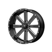 Statusfälgar MA34 Gloss Black Milled 7x22 4/156 ET0 CB132,0 60°