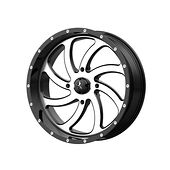 MSA MA36 Machined Gloss Black 7x22 4/156 ET0 CB132,0 60°