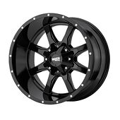 Statusfälgar MO970 GLOSS BLACK W/ MILLED LIP 10x20 8/165,1 ET-18 CB125,1 60°