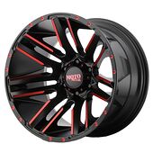 Statusfälgar MO978 Satin Black Machined Red Tint 10x20 5/139,7 ET-24 CB108,0 60°