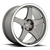 Motegi MR151 CS5 GUNMETAL W/ MACHINED LIP 8,5x19 5/100 ET30 CB56,1 60°