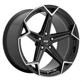 Statusfälgar N259 ARROW GLOSS BLACK BRUSHED 10,5x20 5/112 ET27 CB66,5 60°