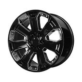 Statusfälgar PR113 Gloss Black With Chrome Accents 9x22 6/139,7 ET24 CB78,3 60°