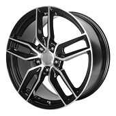 Statusfälgar PR160 Gloss Black with Machined Spokes 10x20 5/120,65 ET79 CB70,3 60°