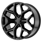 Statusfälgar PR176 Gloss Black 10x26 6/139,7 ET24 CB78,1 60°