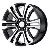 Statusfälgar PR182 Gloss Black Machined 10x26 6/139,7 ET31 CB78,1 60°