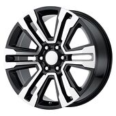 Statusfälgar PR182 Gloss Black Machined 9x20 6/139,7 ET24 CB78,1 60°