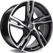 Statusfälgar Punch Black Front Polished 8x18 5/108 ET45 CB67,1 60°