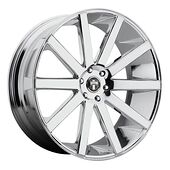 DUB S120 SHOT CALLA CHROME PLATED 10x24 6/135 ET30 CB87,1 60°