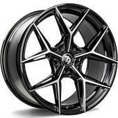 Statusfälgar SCF-B Black Front Polished 8x18 5/112 ET35 CB66,6 60°