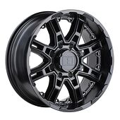 Statusfälgar SLINGSHOT MATTE BLACK 11,5x22 8/170 ET-44 CB125,1 60°