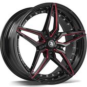 Statusfälgar SV-AR Black glossy milled red 8,5x19 5/120 ET30 CB74,1 60°