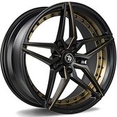 Statusfälgar SV-AR Deep Matt Black Milled Gold 8,5x19 5/112 ET35 CB66,6 60°