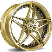 Statusfälgar SV-AR Gold Black lip milled black 9,5x19 5/120 ET35 CB74,1 60°