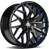 Statusfälgar SV-C Black glossy blue inner lip 8,5x19 5/112 ET30 CB66,6 60°