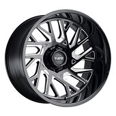 Statusfälgar T4B GLOSS BLACK W/ MILLED SPOKES 12x22 5/127 ET-45 CB71,5 60°