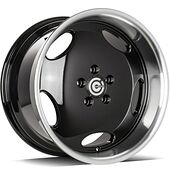 Statusfälgar Vintage Black Glossy Lip Polished 9,5x18 5/112 ET35 CB66,6 60°