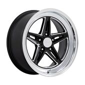 Statusfälgar VN514 GROOVE GLOSS BLACK W/ DIAMOND CUT LIP 10x18 5/120,65 ET0 CB72,6 60°