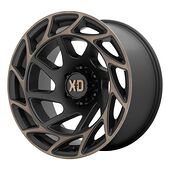 XD XD860 ONSLAUGHT SATIN BLACK W/ BRONZE TINT 10x20 6/135 ET-18 CB87,1 60°