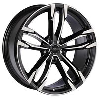 Ocean Wheels OCEAN WHEELS F5 Black Polish 10x20 5/112 ET40 CB66,5