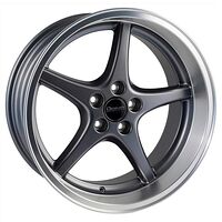 Ocean Wheels OCEAN WHEELS MK18 Antracit Polish Lip 8,5x18 5/108 ET6 CB65,1